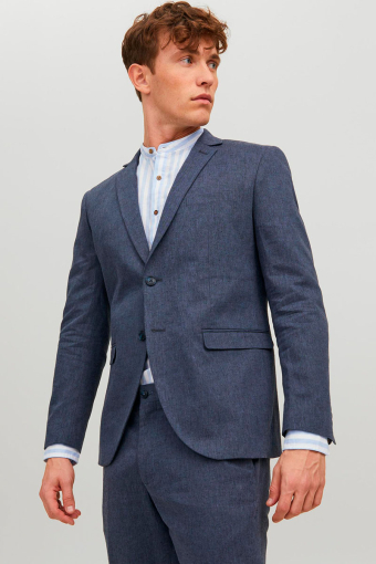 Riviera Linen Blazer Navy Blazer