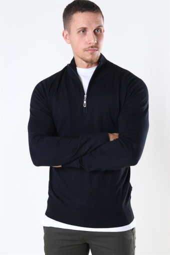 Argento Half Zip Strikke Black