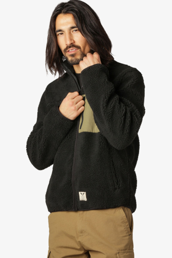 Hugh Fleece Jacket Black