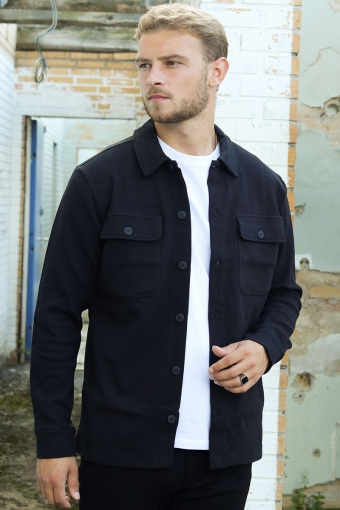 KODYL OVERSHIRT SWEAT Black