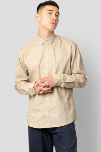 Cotton / Linen Shirt L/S Ecru