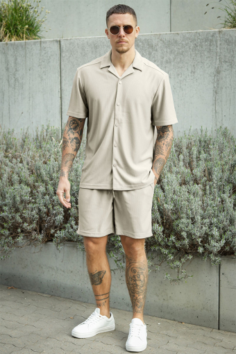 Tel Regular Plizze Shorts Moonstruck