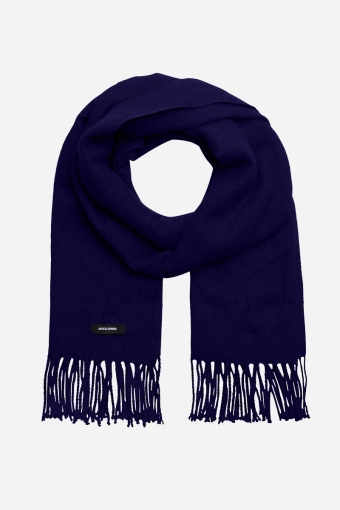 SOLID WOVEN SCARF Navy Blazer