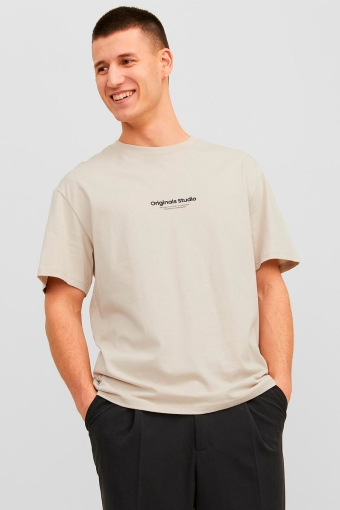 Vesterbro Tee Crew Neck Moonbeam