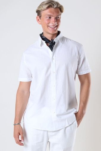 Reg New Linen Shirt SS White