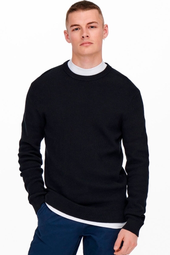 PHIL STRUC CREW KNIT Dark Navy