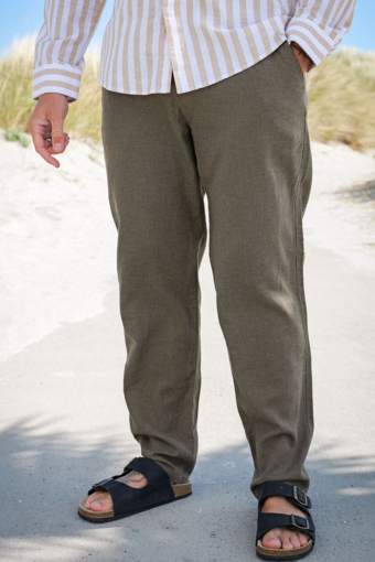 Brody Linen Pants Forest Night