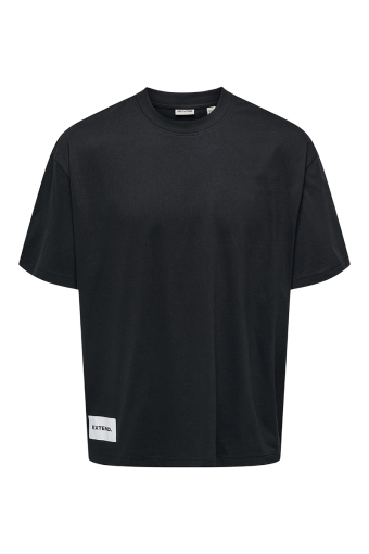 Lale Oversize Fit Tee Jet Black