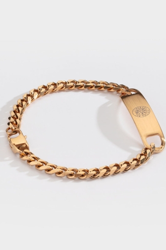 Sequence Tag Armbånd Gullfarge