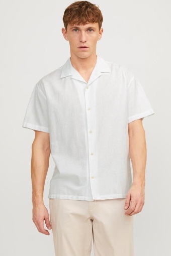 Summer Resort Linen Shirt SS White
