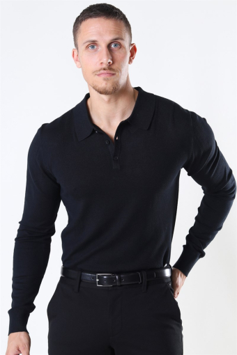 Acheletta Polo Strikke Black