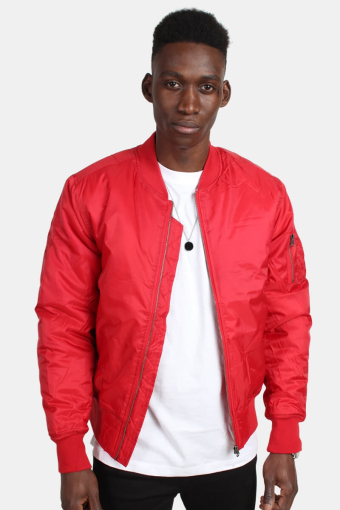 Bomber Jakke Fire Red