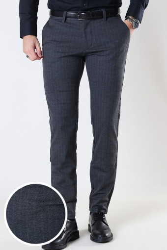 MARK Pants TAP STRIPE Dark Grey Melange