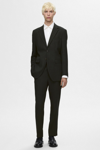 Slim Oasis Linen Blazer Dark Green