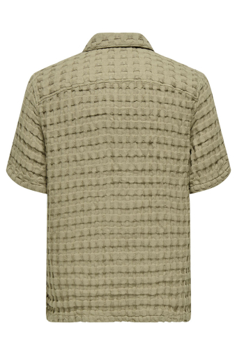Braddock Regular SS Resort Waffle Shirt Chinchilla