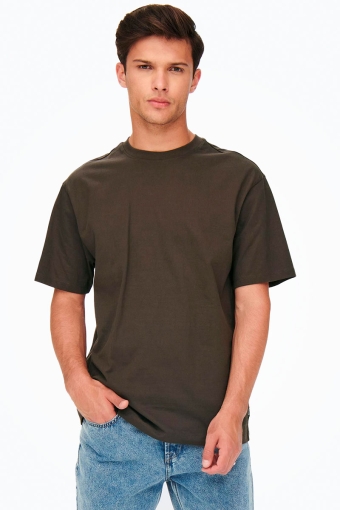 FRED SS TEE Seal Brown