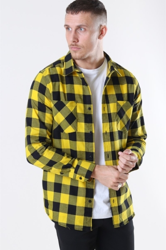 Checked Flanell Skjorte Black/Honey