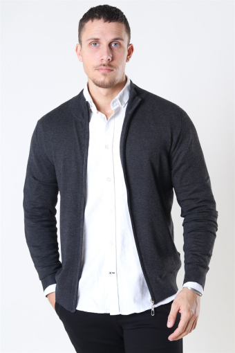 Chris Zip Strikke Charcoal Mix