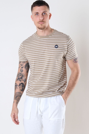 Timmi Organic/Recycled striped t-shirt Sand