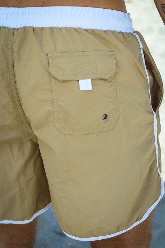 Retro Badebukse White/Beige