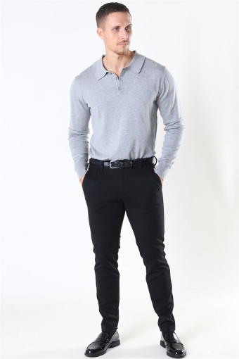 Acheletta Polo Strikke Light Grey Mix