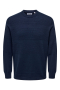 ONLY & SONS Malik Crew Neck Knit Navy Blazer