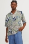 Jack & Jones Jeff AOP Resort Shirt SS Oil Green