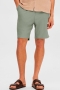 Selected Loose Plisse Shorts Vetiver