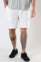 Solid Aurelius Elasticated Linen Shorts Off White
