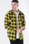 URBAN CLASSICS Checked Flanell Skjorte Black/Honey